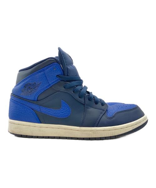 NIKE（ナイキ）NIKE (ナイキ) Air Jordan 1 Mid ネイビー×ブルー サイズ:US 8の古着・服飾アイテム