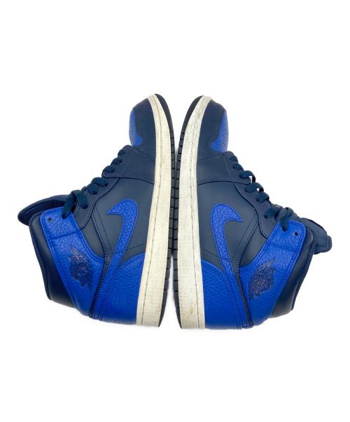 NIKE（ナイキ）NIKE (ナイキ) Air Jordan 1 Mid ネイビー×ブルー サイズ:US 8の古着・服飾アイテム