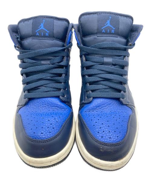 NIKE（ナイキ）NIKE (ナイキ) Air Jordan 1 Mid ネイビー×ブルー サイズ:US 8の古着・服飾アイテム