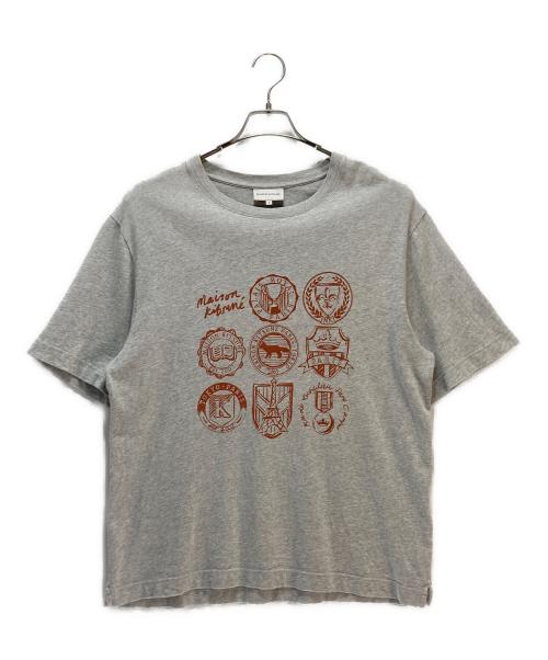 maison kitsune（メゾンキツネ）maison kitsune (メゾンキツネ) Ivy League T-Shirt グレー サイズ:Sの古着・服飾アイテム