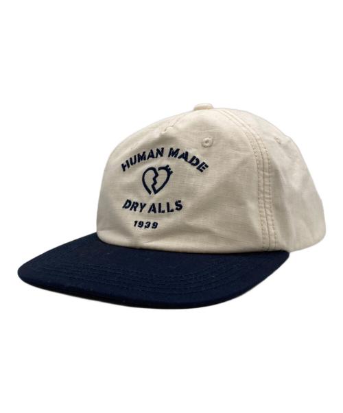 HUMAN MADE（ヒューマンメイド）HUMAN MADE (ヒューマンメイド) DRY ALLS 5 PANEL RIP STOP CAP ネイビー×ベージュの古着・服飾アイテム