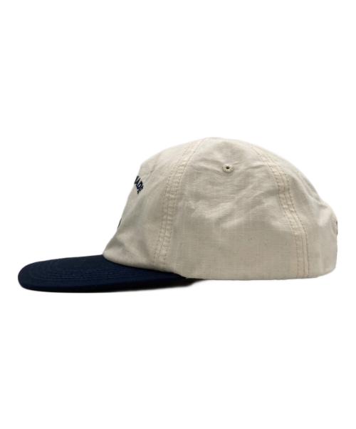 HUMAN MADE（ヒューマンメイド）HUMAN MADE (ヒューマンメイド) DRY ALLS 5 PANEL RIP STOP CAP ネイビー×ベージュの古着・服飾アイテム
