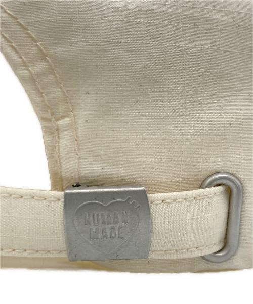 HUMAN MADE（ヒューマンメイド）HUMAN MADE (ヒューマンメイド) DRY ALLS 5 PANEL RIP STOP CAP ネイビー×ベージュの古着・服飾アイテム