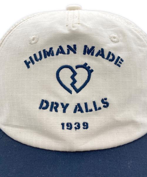 HUMAN MADE（ヒューマンメイド）HUMAN MADE (ヒューマンメイド) DRY ALLS 5 PANEL RIP STOP CAP ネイビー×ベージュの古着・服飾アイテム