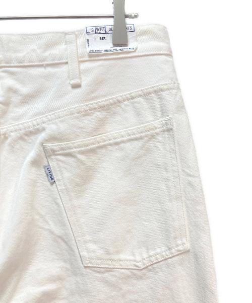 LIVING CONCEPT（リビングコンセプト）LIVING CONCEPT (リビングコンセプト) 5POCKET DENIM PANTS ホワイト サイズ:L 未使用品の古着・服飾アイテム