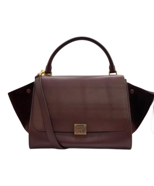 CELINE（セリーヌ）CELINE (セリーヌ) CELINE (セリーヌ) 　トラペーズ ワインレッドの古着・服飾アイテム