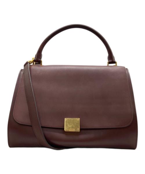 CELINE（セリーヌ）CELINE (セリーヌ) CELINE (セリーヌ) 　トラペーズ ワインレッドの古着・服飾アイテム
