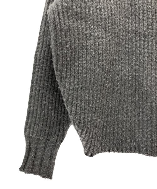 deres（デレス）deres (デレス) deres qualia double neck pullover TYPE B グレー サイズ:Fの古着・服飾アイテム