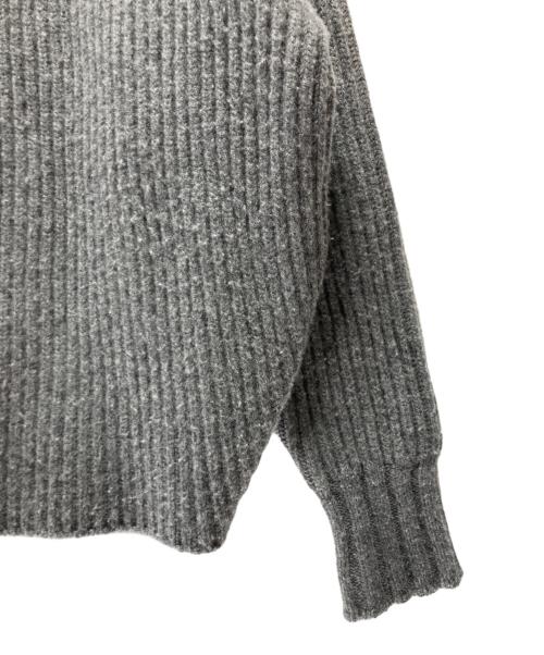 deres（デレス）deres (デレス) deres qualia double neck pullover TYPE B グレー サイズ:Fの古着・服飾アイテム