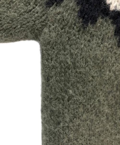 BATONER（バトナ―）BATONER (バトナ―) BATONER MOHAIR NORDIC CREW NECK グリーン サイズ:1の古着・服飾アイテム