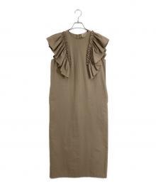 UNITED ARROWS（ユナイテッドアローズ）の古着「ノースリーブワンピース」｜カーキ