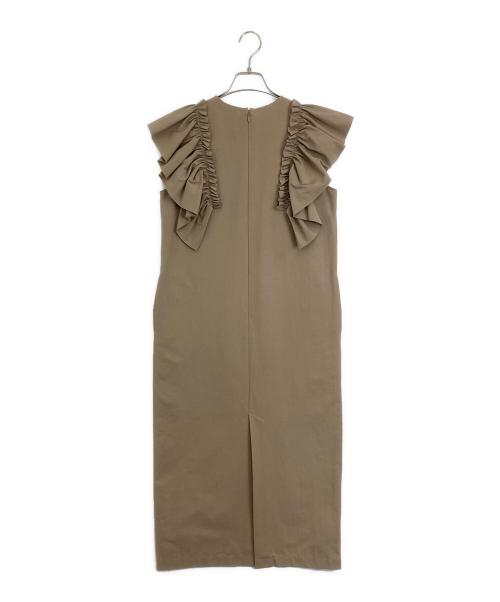 UNITED ARROWS（ユナイテッドアローズ）UNITED ARROWS (ユナイテッドアローズ) ノースリーブワンピース カーキ サイズ:36の古着・服飾アイテム
