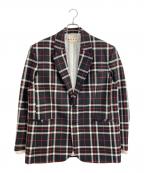 MARNIマルニ）の古着「MARNI (マルニ) テーラードジャケット」｜ブラック×レッド