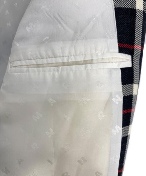 MARNI（マルニ）MARNI (マルニ) MARNI (マルニ) テーラードジャケット ブラック×レッド サイズ:44の古着・服飾アイテム