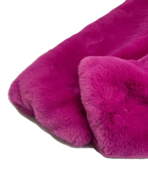 NIKE（ナイキ）NIKE (ナイキ) フェイクファージャケット パープル×ブラック サイズ:Lの古着・服飾アイテム