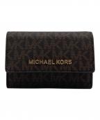 MICHAEL KORSマイケル・コース）の古着「MICHAEL KORS 総柄カードケース」｜ブラウン