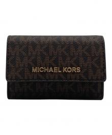 MICHAEL KORS（マイケル・コース）の古着「MICHAEL KORS 総柄カードケース」｜ブラウン