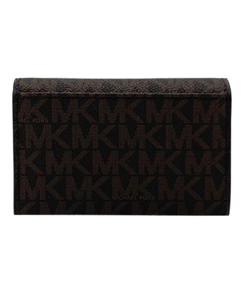 MICHAEL KORS（マイケル・コース）MICHAEL KORS (マイケルコース) MICHAEL KORS 総柄カードケース ブラウンの古着・服飾アイテム