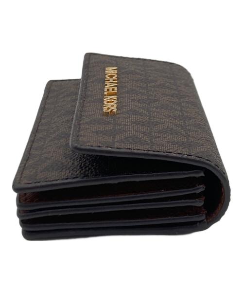 MICHAEL KORS（マイケル・コース）MICHAEL KORS (マイケルコース) MICHAEL KORS 総柄カードケース ブラウンの古着・服飾アイテム