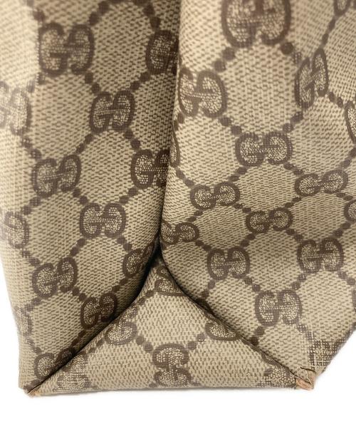 GUCCI（グッチ）GUCCI (グッチ) GUCCI オールドグッチ トートバッグ ブラウン×ベージュの古着・服飾アイテム