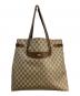GUCCI（グッチ）の古着「GUCCI オールドグッチ トートバッグ」｜ブラウン×ベージュ