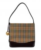 BURBERRYバーバリー）の古着「BURBERRY ワンショルダーバッグ」｜ブラウン×ベージュ