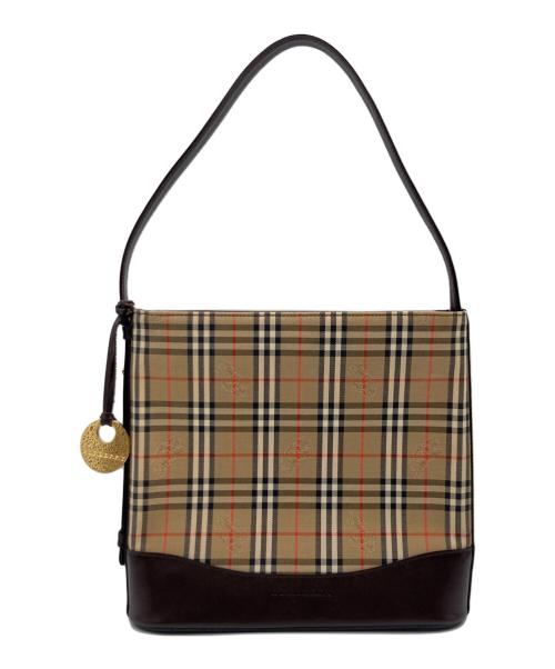 BURBERRY（バーバリー）BURBERRY (バーバリー) BURBERRY ワンショルダーバッグ ブラウン×ベージュの古着・服飾アイテム