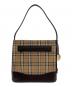 BURBERRY (バーバリー) BURBERRY ワンショルダーバッグ ブラウン×ベージュ：25000円