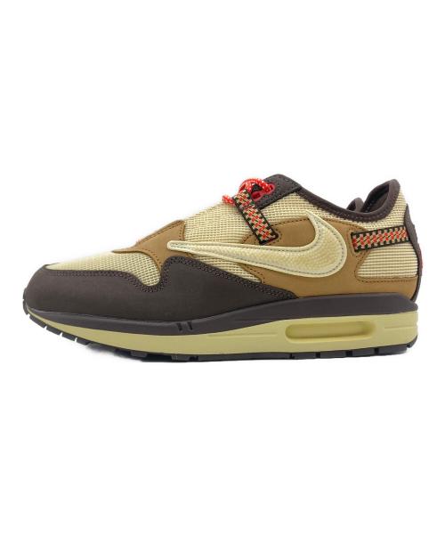 NIKE（ナイキ）NIKE (ナイキ) Travis Scott (トラヴィススコット) NIKE AIR MAX 1/CJ アイボリー×ブラウン サイズ:US 9 未使用品の古着・服飾アイテム