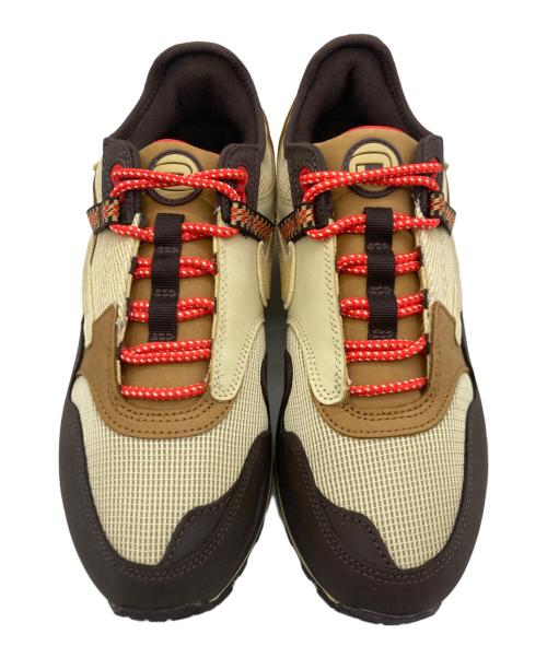 NIKE（ナイキ）NIKE (ナイキ) Travis Scott (トラヴィススコット) NIKE AIR MAX 1/CJ アイボリー×ブラウン サイズ:US 9 未使用品の古着・服飾アイテム
