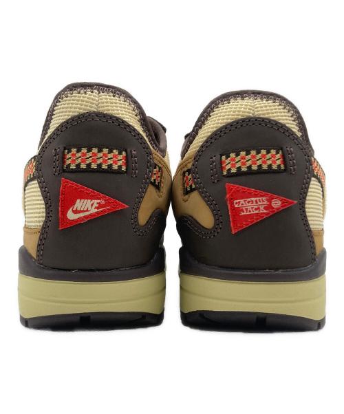 NIKE（ナイキ）NIKE (ナイキ) Travis Scott (トラヴィススコット) NIKE AIR MAX 1/CJ アイボリー×ブラウン サイズ:US 9 未使用品の古着・服飾アイテム