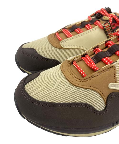 NIKE（ナイキ）NIKE (ナイキ) Travis Scott (トラヴィススコット) NIKE AIR MAX 1/CJ アイボリー×ブラウン サイズ:US 9 未使用品の古着・服飾アイテム