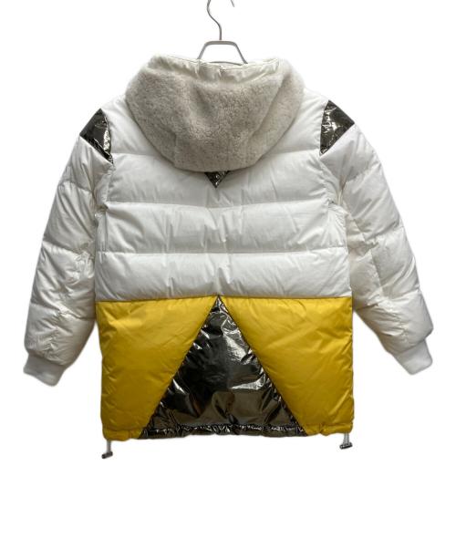 MONCLER GENIUS（モンクレール ジーニアス）MONCLER GENIUS (モンクレール ジーニアス) 2 モンクレール 1952 リバーシブルダウンジャケット ホワイト×イエローの古着・服飾アイテム
