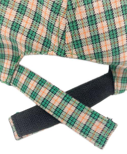 MIU MIU（ミュウミュウ）MIU MIU (ミュウミュウ) MIUMIU ベースボールキャップ グリーン×オレンジ サイズ:Mの古着・服飾アイテム