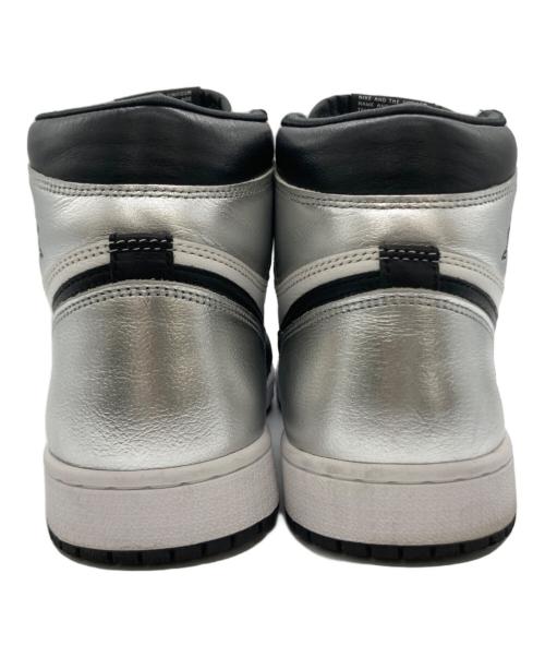 NIKE（ナイキ）NIKE (ナイキ) WMNS AIR JORDAN 1 HIGH OG ブラック×ホワイト×シルバー サイズ:US 10の古着・服飾アイテム