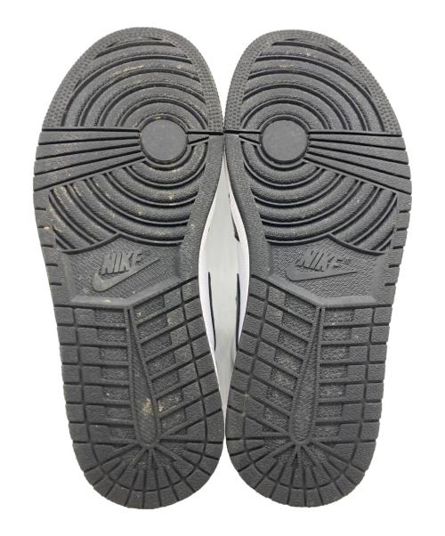 NIKE（ナイキ）NIKE (ナイキ) WMNS AIR JORDAN 1 HIGH OG ブラック×ホワイト×シルバー サイズ:US 10の古着・服飾アイテム