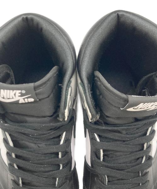 NIKE（ナイキ）NIKE (ナイキ) WMNS AIR JORDAN 1 HIGH OG ブラック×ホワイト×シルバー サイズ:US 10の古着・服飾アイテム