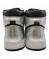 中古・古着 NIKE (ナイキ) WMNS AIR JORDAN 1 HIGH OG ブラック×ホワイト×シルバー サイズ:US 10：11000円