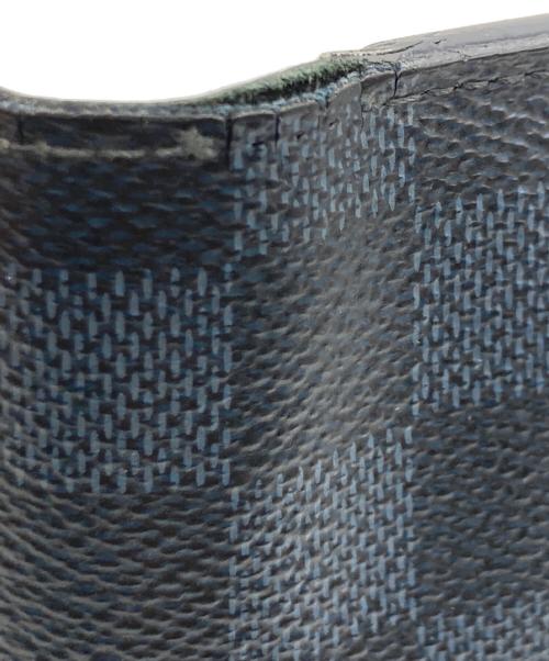 LOUIS VUITTON（ルイ ヴィトン）LOUIS VUITTON (ルイ ヴィトン) LOUIS VUITTON ポルトフォイユ･ブラザ 長財布 ブラック×ネイビーの古着・服飾アイテム