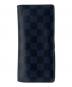 LOUIS VUITTON（ルイ ヴィトン）の古着「LOUIS VUITTON ポルトフォイユ･ブラザ 長財布」｜ブラック×ネイビー