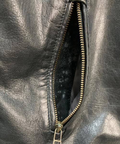AVIREX（アヴィレックス）AVIREX (アヴィレックス) AVIREX レザージャケット ブラック サイズ:Lの古着・服飾アイテム