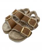 BIRKENSTOCKビルケンシュトック）の古着「Arizona Big Buckle Shearling」｜ブラウン