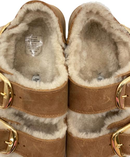 BIRKENSTOCK（ビルケンシュトック）BIRKENSTOCK (ビルケンシュトック) Arizona Big Buckle Shearling ブラウン サイズ:23の古着・服飾アイテム