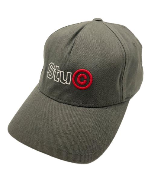 stussy（ステューシー）stussy (ステューシー) stussy(ステューシー) キャップ グレー×レッドの古着・服飾アイテム
