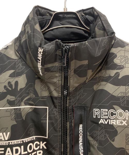 AVIREX（アヴィレックス）AVIREX (アヴィレックス) AVIREX フライトジャケット グレー×ブラック サイズ:Lの古着・服飾アイテム