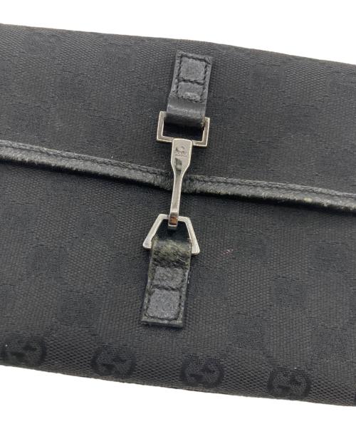 GUCCI（グッチ）GUCCI (グッチ) GUCCI GGキャンバス ウエストポーチ ブラックの古着・服飾アイテム