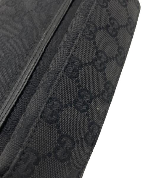 GUCCI（グッチ）GUCCI (グッチ) GUCCI GGキャンバス ウエストポーチ ブラックの古着・服飾アイテム