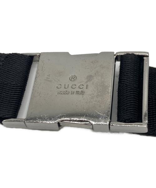 GUCCI（グッチ）GUCCI (グッチ) GUCCI GGキャンバス ウエストポーチ ブラックの古着・服飾アイテム