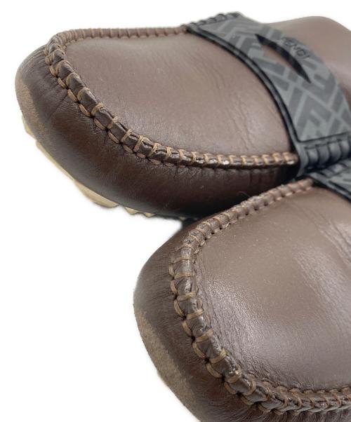 FENDI（フェンディ）FENDI (フェンディ) FENDI ドライビングシューズ ブラウン サイズ:7 1/2の古着・服飾アイテム