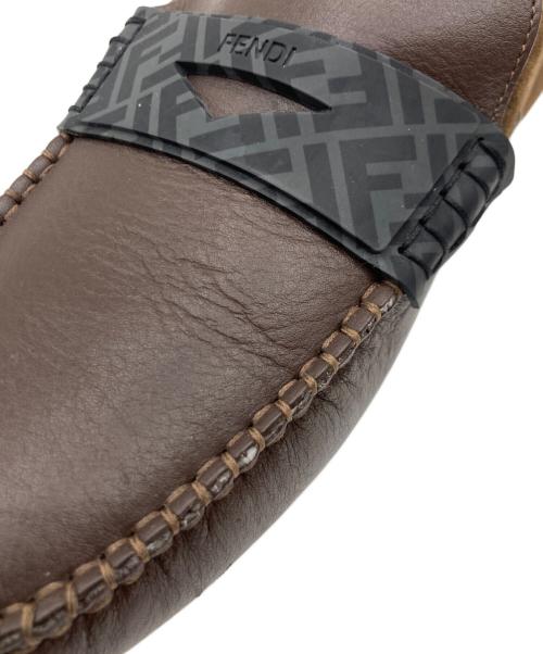 FENDI（フェンディ）FENDI (フェンディ) FENDI ドライビングシューズ ブラウン サイズ:7 1/2の古着・服飾アイテム